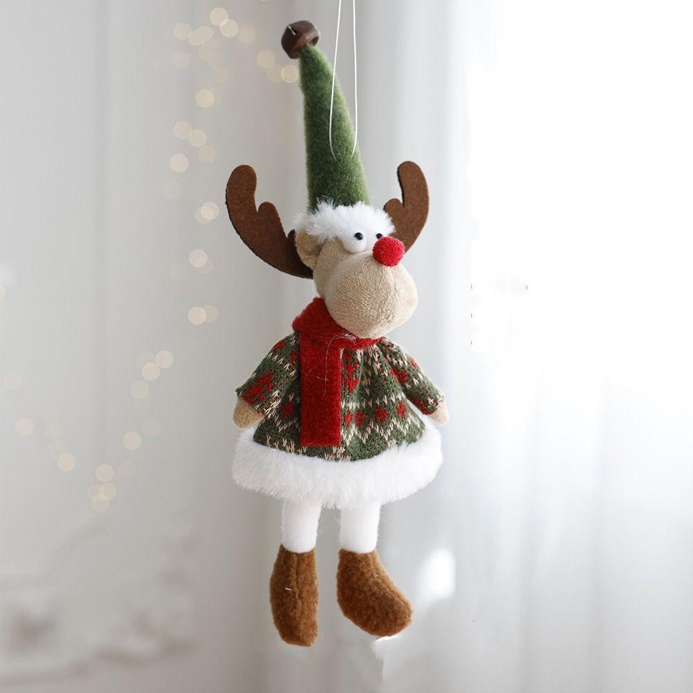 Мультяшный Санта-Клаус, подвесные украшения, мягкие украшения для рождественской елки, подарок на Новый год