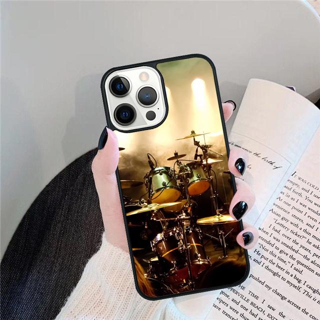 Музыкальный инструмент Барабан Раковина Чехол Для iPhone 17 Air 15 16 14 13 12 Pro Max 11 Pro Max Plus Чехол для телефона