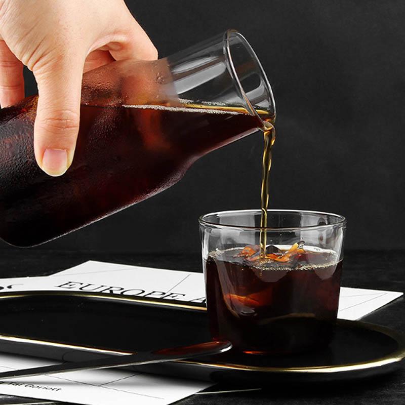 BORREY Чайник и чашка из боросиликатного стекла, бутылка для фруктового чая, кружка для молока, офисный кофейник и чашка, бутылка для сока, бутылка для холодных напитков