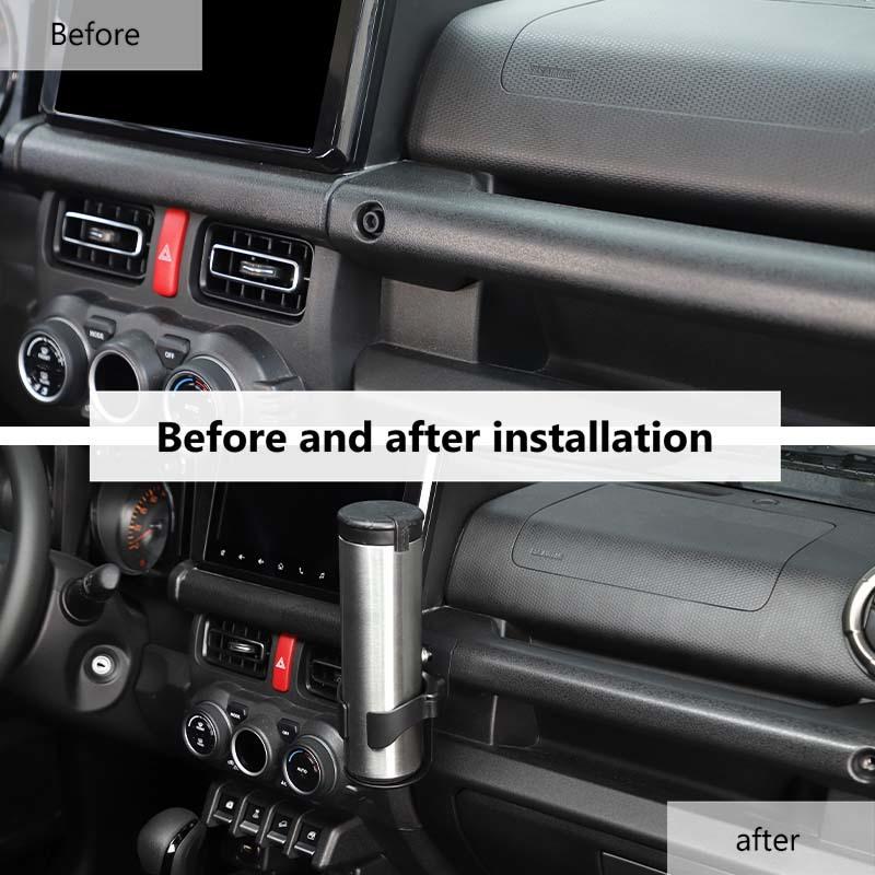 Многофункциональный держатель для стакана воды, кронштейн, стойка, опора для Suzuki Jimny 2019, аксессуары для интерьера