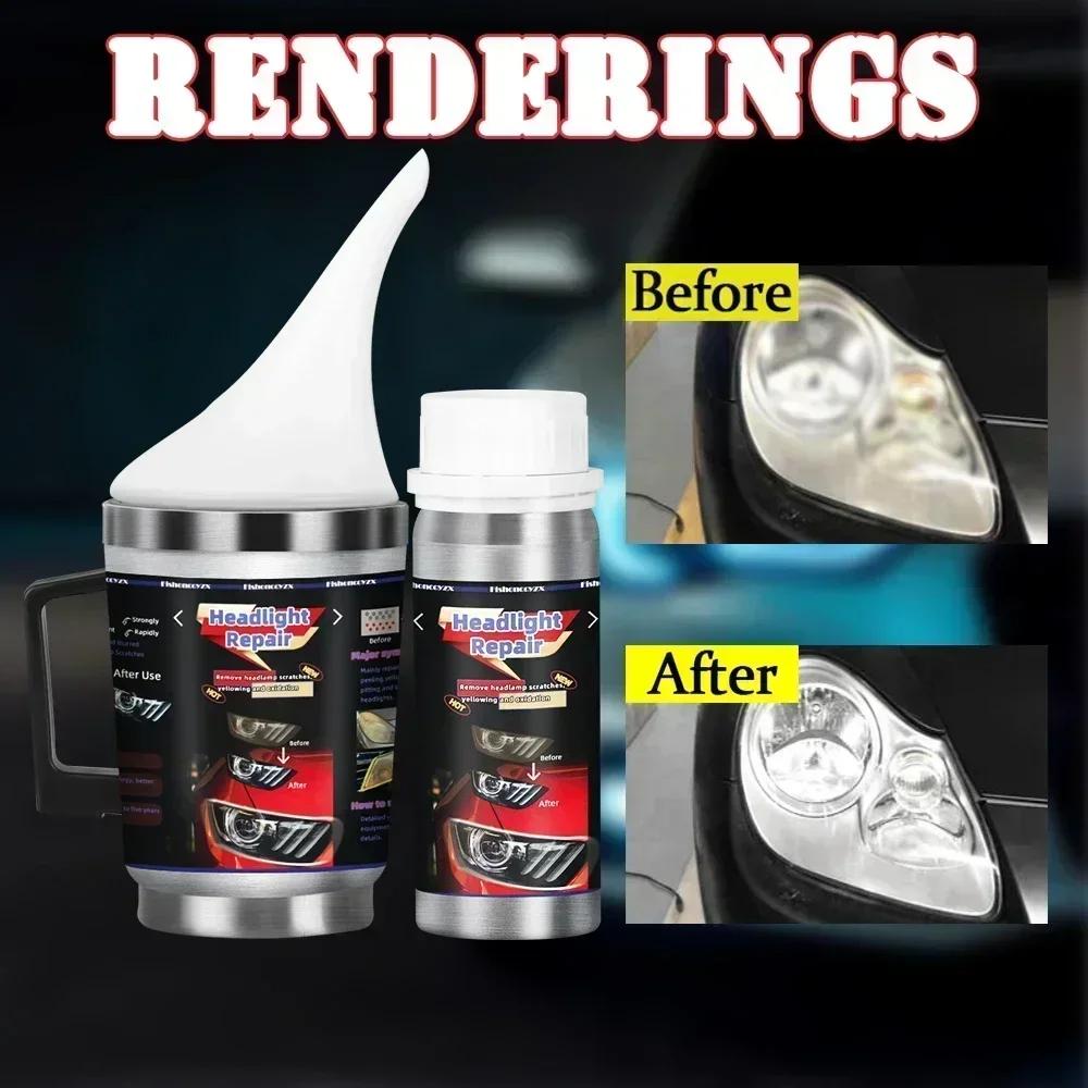Комплект для полировки автомобильных фар, набор для восстановления фар, инструмент для автомастерской, 800 мл, жидкий полимерный испаритель