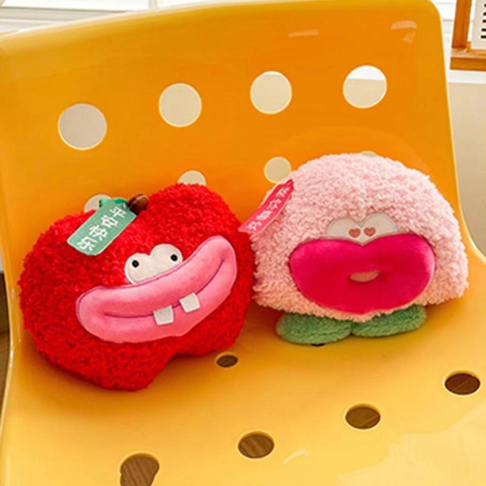 Кукла-груша в виде клубники с большим сосисочным ртом и губами-сосисками, набор плюшевых игрушек для мальчиков и девочек