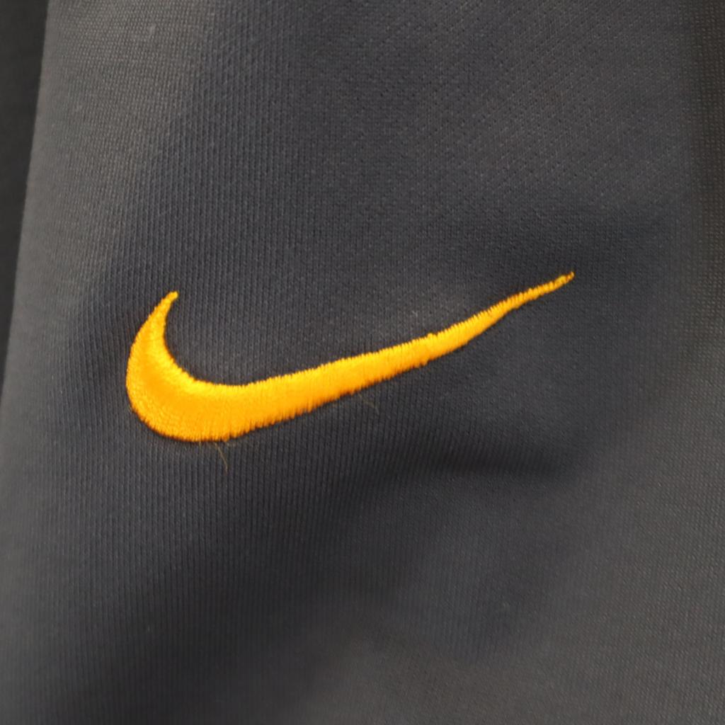 Nike 90-е 00-е Старая с длинным рукавом с полумолнией Носить L Угольно-серый Мужская Б/У