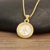 Nidin Hot Sale Round Shape Cross/Heart/Star/Moon/Evil Eye/8/Lightning Design Pendant Necklace For Female Male Punk Style Jewelry