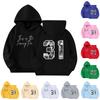 Children's Fashion Hooded Long Sleeved Printed Casual Pullover Sweatshirt Top