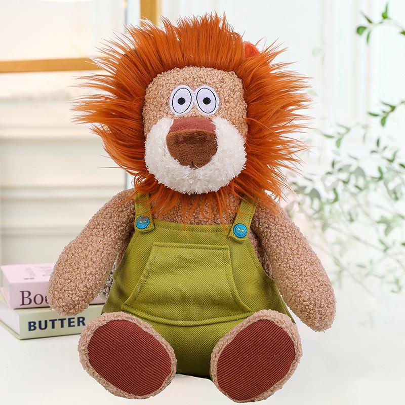 Cute Cartoon Lion Elephant Rabbit Fox Plush Toy Dolls Children Gifts Birthday