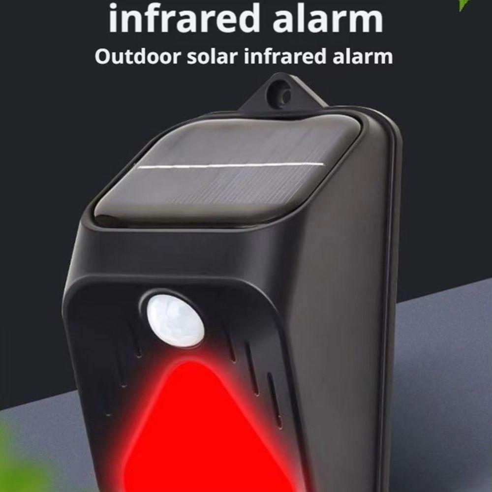 Solar Powered Solar Alarm Light Waterproof Motion Sensor Alarm Garden Protection