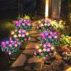 High Brightness Solar Azalea  Light Energy Saving Flowers Lawn Lamp  Outdoor Courtyard