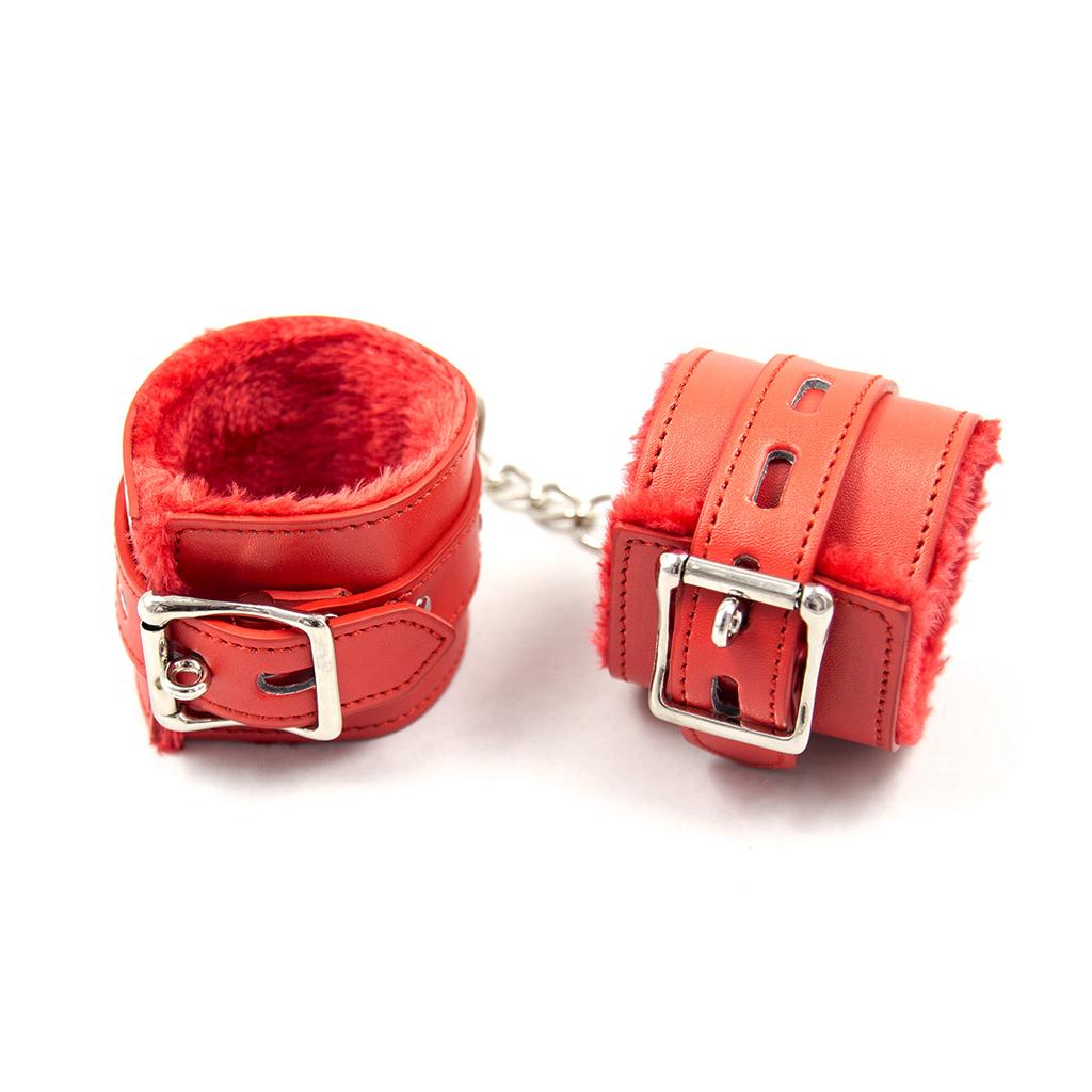 Collar Set Premium Bondage Set Plush Restraint Kits Luxury Collar Anklecuff and Handcuffs Submissive Sex Toy for Fetish Play Fun