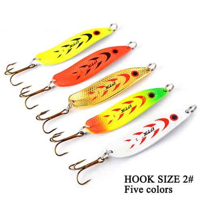 FTK 5 шт., 10,5 см-12 см, 20 г-30 г, металлическая жесткая приманка, рыболовный тройной крючок, рыболовные снасти, приманка для лосося, искусственная рыболовная снасть