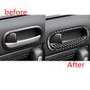 1 Set Carbon Fiber Interior Door Handle Cover Trim For Mazda