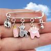 Fashion Baby Stroller Baby Bottle Clothes Pacifier Foot Theme Pin Brooch Jewelry Mother's Day Gifts