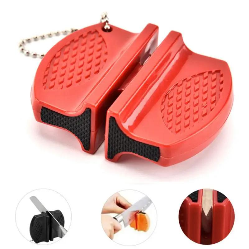 New Mini Knife Sharpeners Ceramic Rod Knife Whetstone Sharpener Portable Butterfly Type Outdoors Sharpening Knives Stone Tools