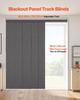 Panel Track Blinds Extendable Track 116 cm to 218 cm W Trimmable Dark Gray