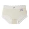 Ice Silk Panties Mid Waist Antibacterial Crotch Breathable Comfortable Women's Underwear Triangular Panty