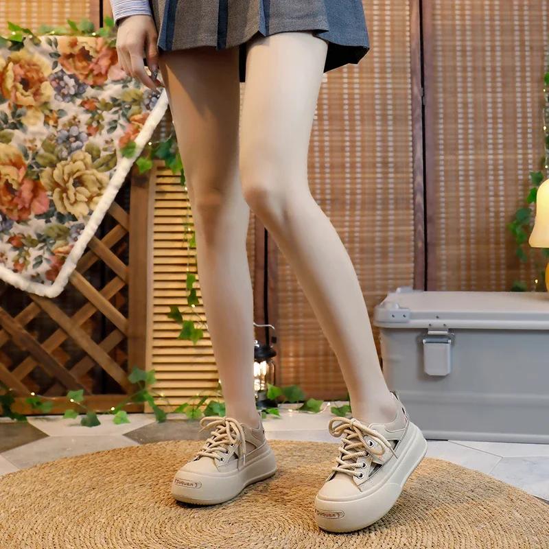 Мода 2024 года, новые повседневные кроссовки на платформе для женщин, спортивная обувь для тенниса, плоская вулканизированная обувь для бега, модная женская обувь