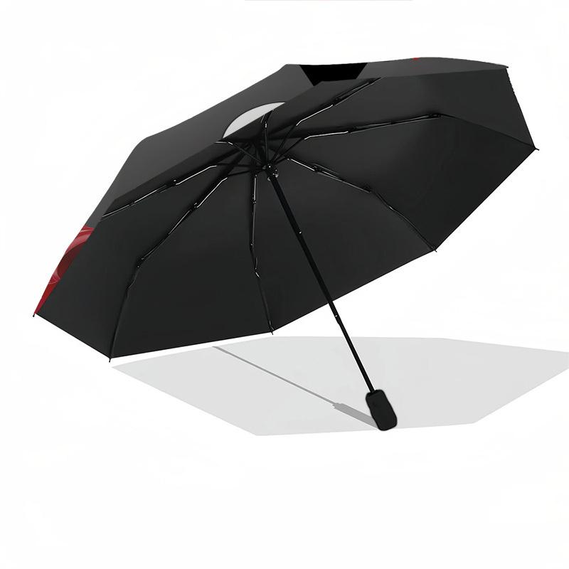 Dalmatian Puppies Heart Themed Automatic Opening and Closing Umbrella, Brightly Colored 8-rib Portable Umbrella, Suitable for Men and Women,