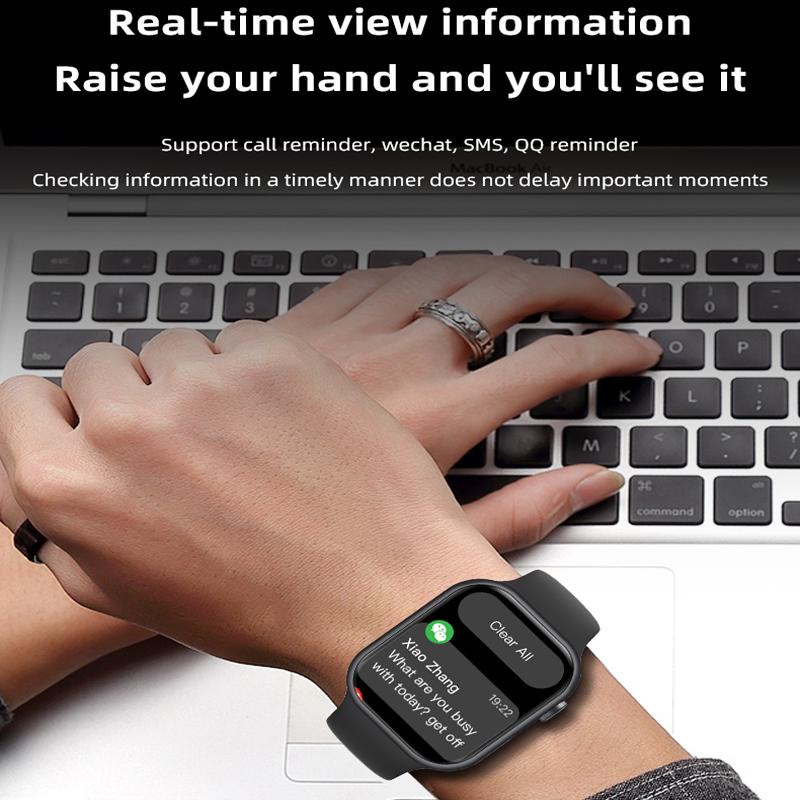 IWO Series 10 Smart Watch 2.01 Inch Wireless Charger Heart Rate Men Women Fitness Tracker Sport Smartwatch For IOS Android