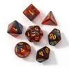 7Pcs/Set Starry Sky Acrylic Multi-side Dice Portable D4/6/8/10/12/20 Polyhedral Gaming Dice Prop Adults Family Night Party Board Game Essentials