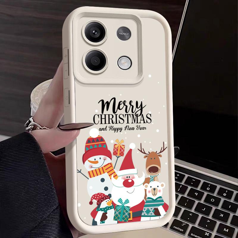 Чехол для телефона «С Рождеством» для Xiaomi Redmi Note 14 13 12 Pro Note 13 14 Pro Plus 5G 13 13C 4G 11 10 Pro Мягкий силиконовый ТПУ чехол