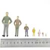 Фигурки для архитектурного песочного стола: Цветные миниатюрные фигурки людей и железнодорожников