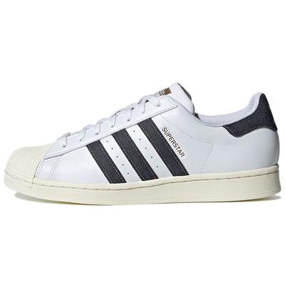 Оригинальные кроссовки Superstar с низким верхом, унисекс, белые/синие, GX5187