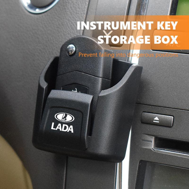 Dashboard Car Key Storage Box Compact Key Organizer Key Holder For Lada Xray Granta Largus Kalina Largus Priora Samara 2110WW2