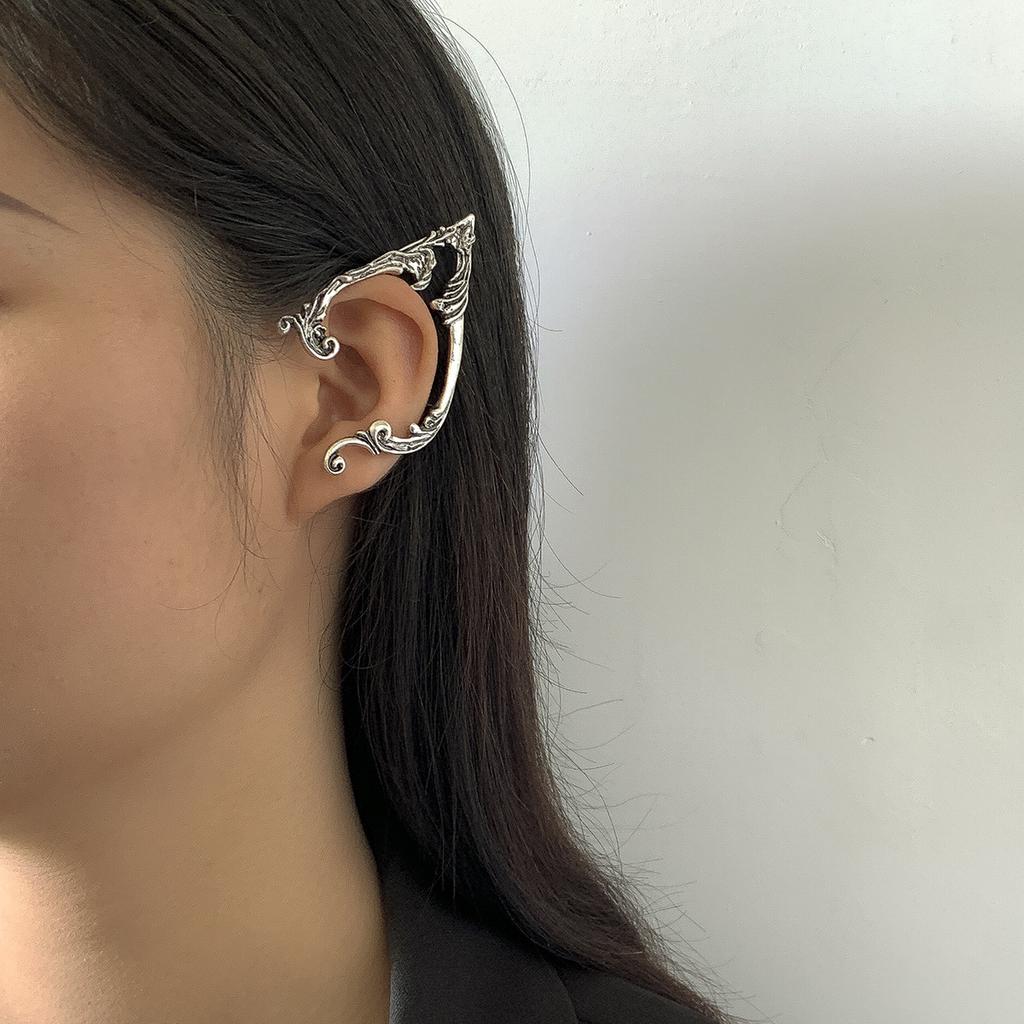 Ретро Креативные Хэллоуин Контурные Клипсы для Ушей Женские Аксессуары, Милые и Крутые Универсальные Эльфийские Серьги Диабло