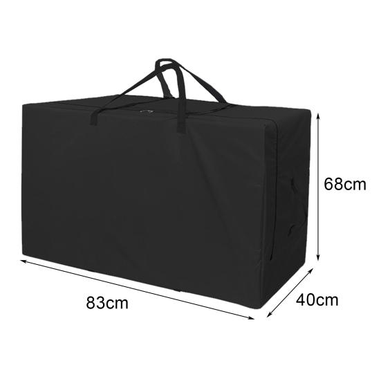 Folding Mattress Storage Bag Heavy Duty Waterproof Oxford Cloth Dust-proof Portable Handle Trifold Mattress Bedding Clothes Organizer Pouch