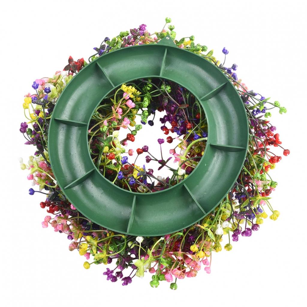 Весенние венки для входной двери Весенний декор Летние венки из гипсофилы 40см