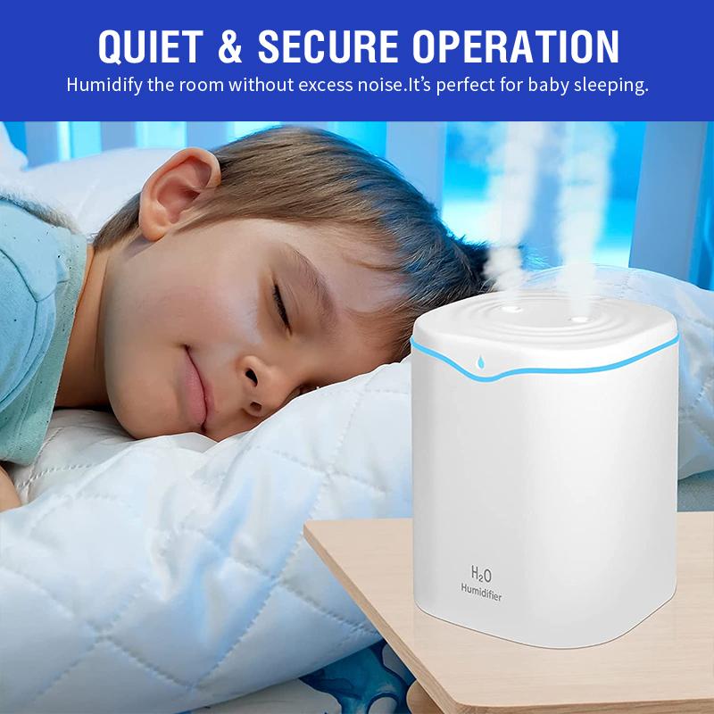 2200ml Double Spray Air Humidifier Essential Oil Diffuser Ultrasonic Air Diffuser Electric Aroma Diffuser Humidifier Air