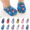 Сетчатые тонкие нескользящие носки для новорожденных девочек и мальчиков с героями мультфильмов, тапочки, ботинки
