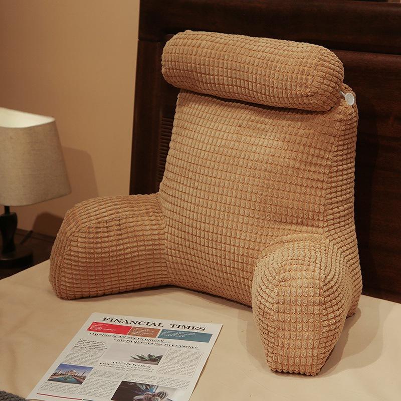 Однотонные Удобные Подушки для Снятия Стресса Минималистичные Мягкие Дышащие Подушки-Спинки У Кровати Дивана Подушка для Поддержки Шеи и Поясницы