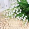 Artificial Flowers Lily of the Valley 7 Branches Fake Plastic Lily Flower Bridal Bouquet Wedding Party Decor Flores Artificiales