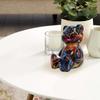 Desk Statue Resin Sitting Bear Sculpture Trendy Miniature Doll Home Decoration For Garden Holiday Furnishing Dorm Cabinet