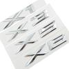 ABS Chrome 3D Letter Emblem Badge Sticker Automobile Car Styling for B+M+W X1 X2 X3 X4 X5 X6 X7 GT