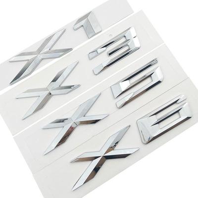 ABS Chrome 3D буквенная эмблема значок наклейка автомобильный Стайлинг для B + M + W X1 X2 X3 X4 X5 X6 X7 GT