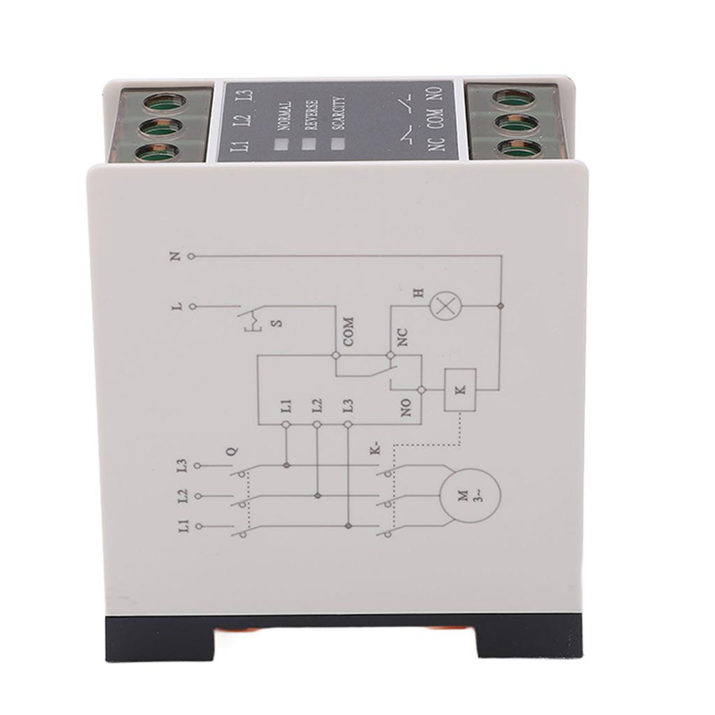 AC Relay PC Flame Retardant Rail Installation Phase Sequence Phase Loss Relay 220‑440VAC