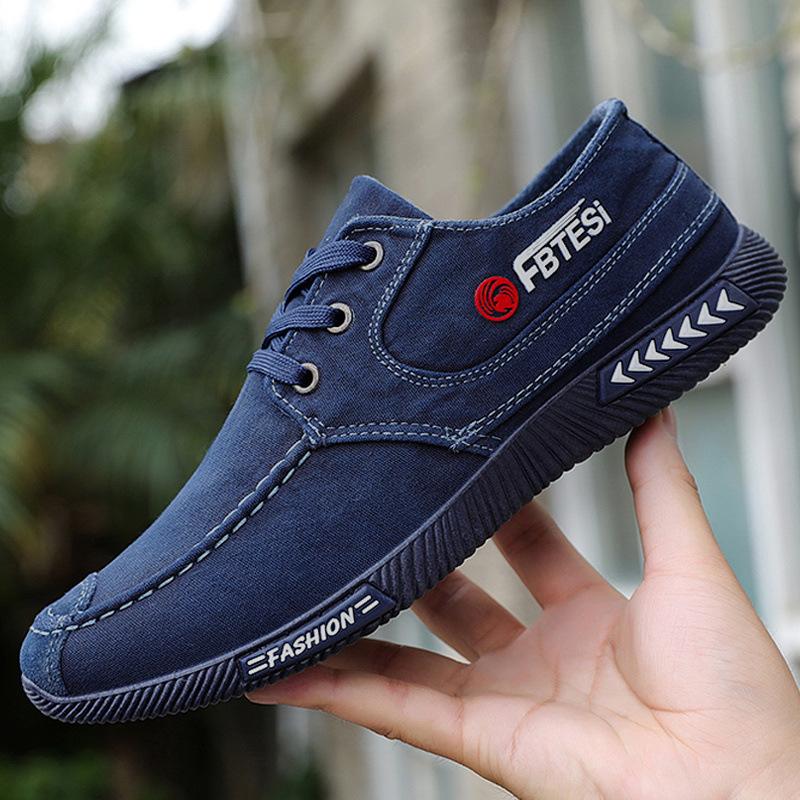 [30-дневные хиты продаж 1642 штуки] Новые старые пекинские тканевые туфли мужские на шнуровке рабочие дышащие и универсальные повседневные туфли
