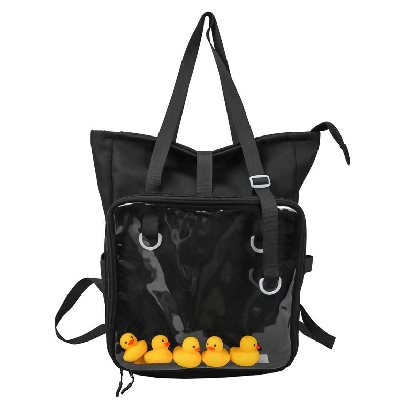 Школьная сумка оригинальная повседневная универсальная прозрачная планка двумерная сумка-мессенджер через плечо сумка от боли в плече женская сумка для репетиторства большая вместимость нишевая