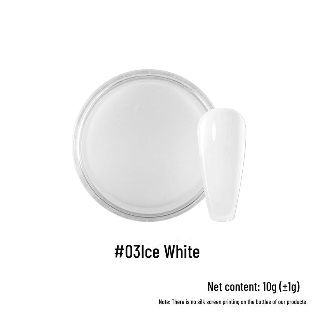 Кристаллическая пудра для ногтей: Многоцветный французский чистый цвет и карвинг-наращивание 4-в-1 DIY-порошок