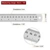 uxcell Steel Ruler, 40cm Metric English Ruler with Conversion Chart, Metal Small Ruler Set, Straight Edge and Millimeter Ruler Measuring Tool for Surv