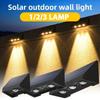 Солнечный настенный светильник для улицы, веранды, водонепроницаемая светодиодная лампа с автоматическим освещением в ночное время для сада, двора и балкона.