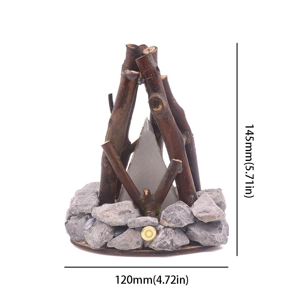 3D Эффект Пламени Светодиодный Ночник Костер Форма Ветки Светящийся Горящий Костер Декор Airbnb