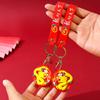 Красный новогодний брелок, милый брелок с драконом, подвесные аксессуары, декор, китайский дракон, подарок на удачу на год
