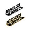 2pcs Emblem Stickers Car Fender Side Badge Logo Decals for Hyundai Kona IX35 Elantra Tucson I20 I30 I10 I40 Accent Sonata Azera MM7