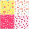 12 Sheets/Pack Mother'S Day Material Paper-Cut Scrapbook Card Pink Background