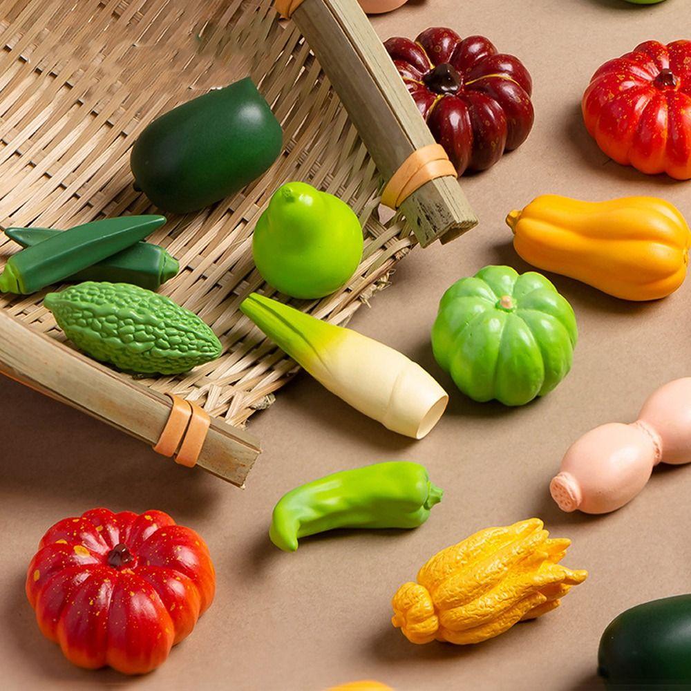 Милые Имитационные Овощи Мини Искусственные Овощи Поддельные Овощи Украшения для Микро-Пейзажа