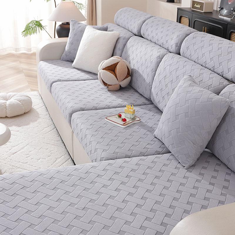 Эластичный чехол на диван Роскошный регулируемый эластичный чехол для дивана для гостиной Чехол на сиденье дивана 1 2 3 4-местный L-образный полный комплект