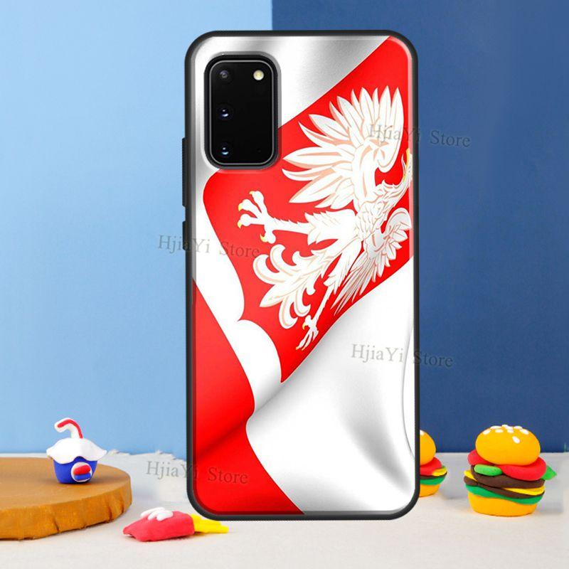 Poland Polish Flag For Samsung Galaxy S21 S22 Ultra S20 FE Note 20 Ultra S8 S9 S10 Note 10 Plus Phone Case